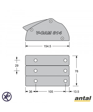 V-CAM 814 TRIPLE Ø12MM