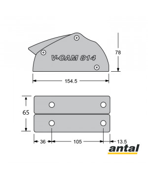 V-CAM 814 "SILVER" DOUBLE Ø12MM