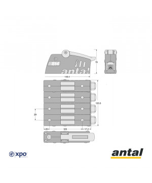 V-CAM R814 QUADRUPLE - Ø12/14MM