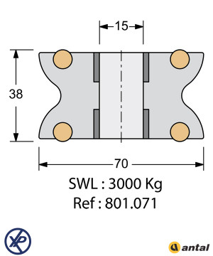 RÉA TULIP Ø70X38MM