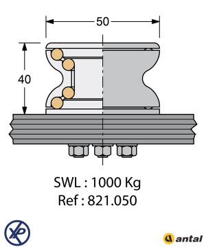 RÉA PLAT PONT TULIP Ø50