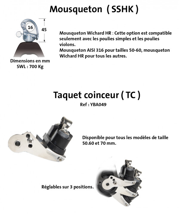 POULIE OPF TRIPLE 50MM