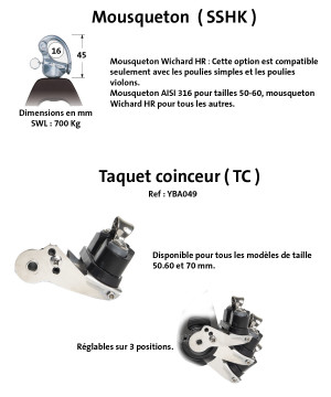 POULIE OPF TRIPLE RINGOT 50MM