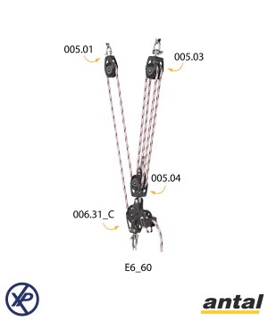 POULIE BASSE PALAN E6